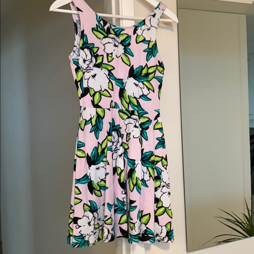Divided cotton floral dress